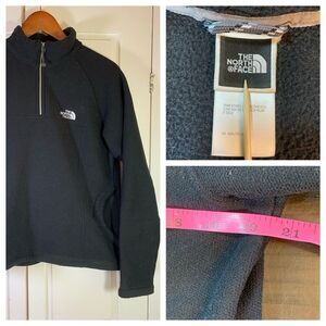 The North Face Sweater Women Medium Black TKA 200 Light Fleece Minimalist Hiking